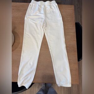 Aritzia Babaton Off-White Sweatpants
